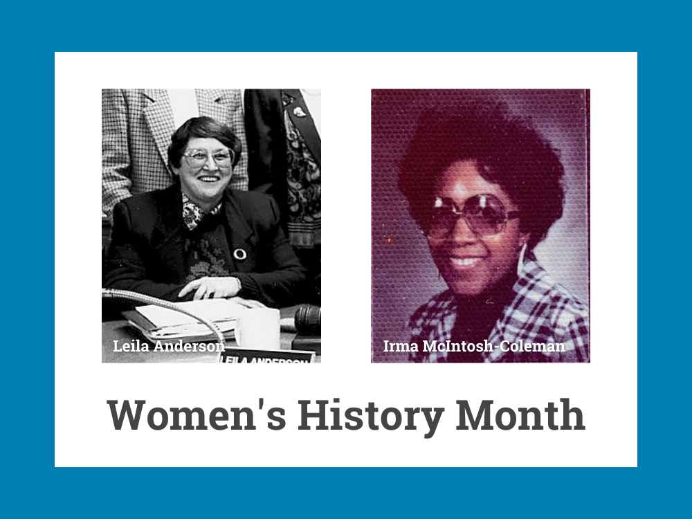 Photos of Leila Anderson & Irma McIntosh-Coleman