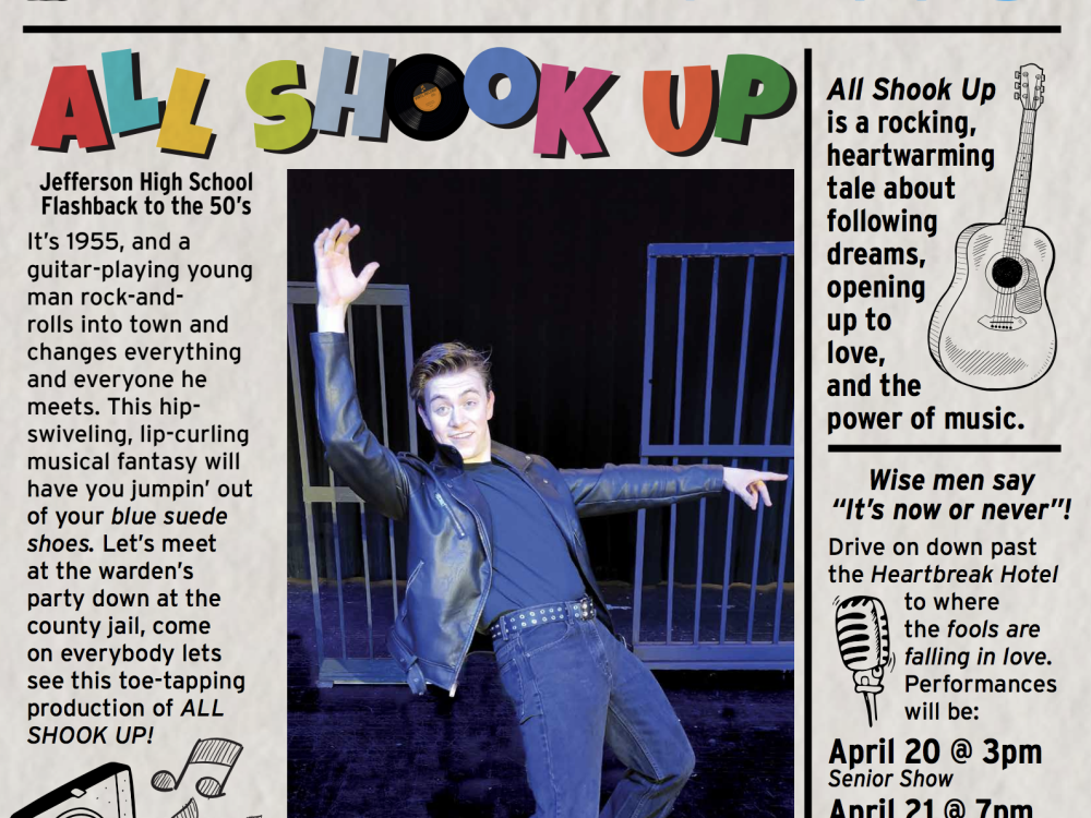 All Shook Up flyer