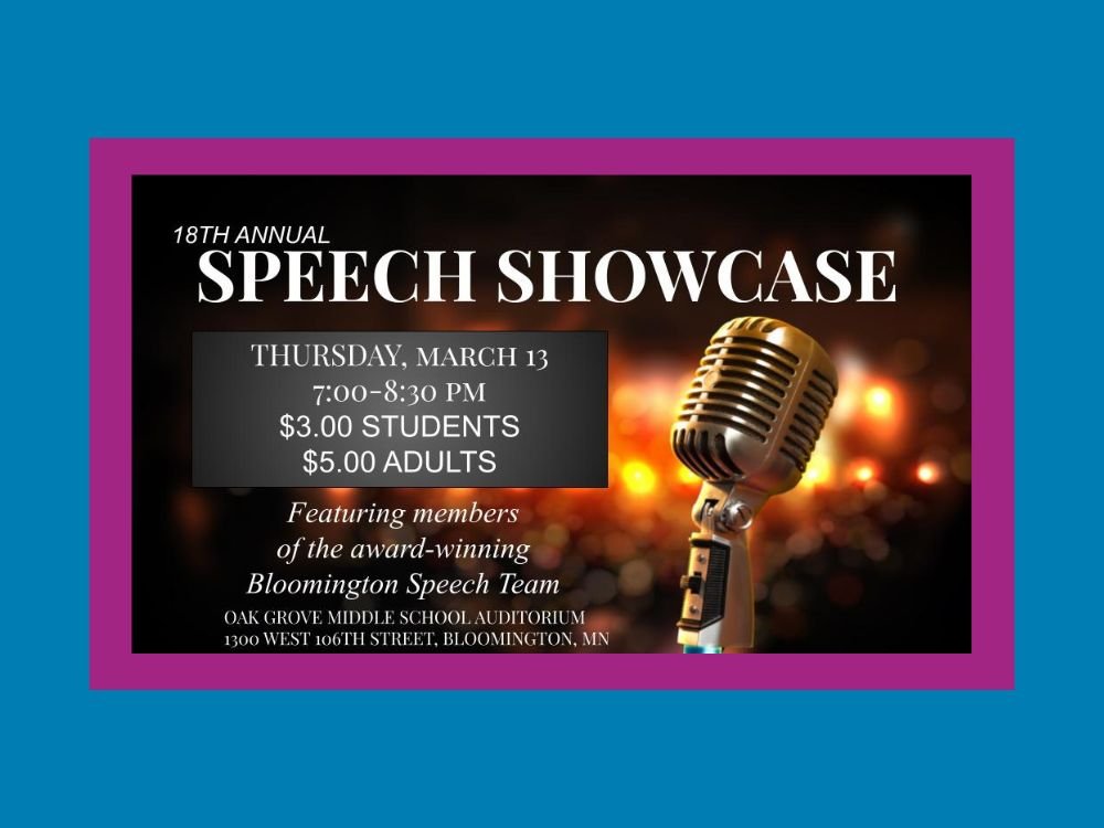 Bloomington speech team presents annual showcase