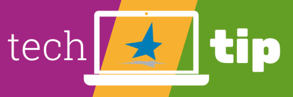 Tech Tip - Bloomington star in a laptop