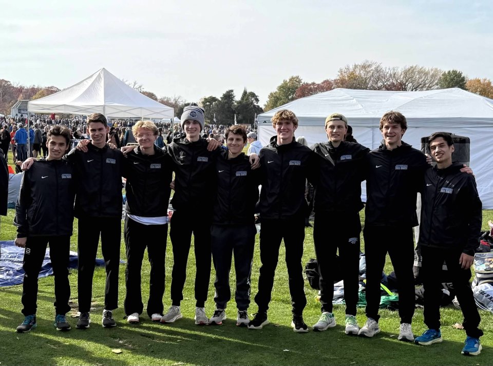 Photo of JHS Boys Cross Country Team at state meet