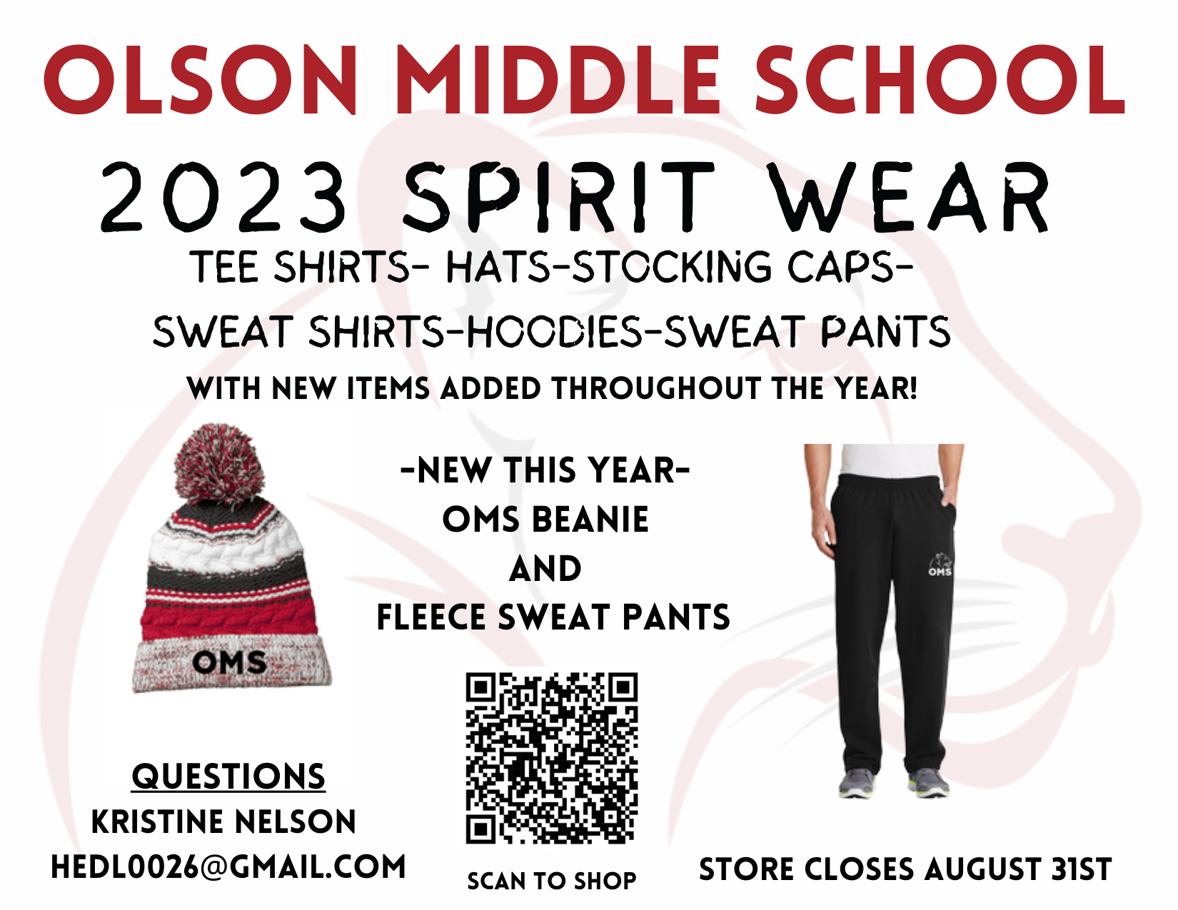 Spiritwear store information