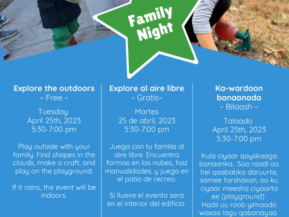 Flyer for event. 
