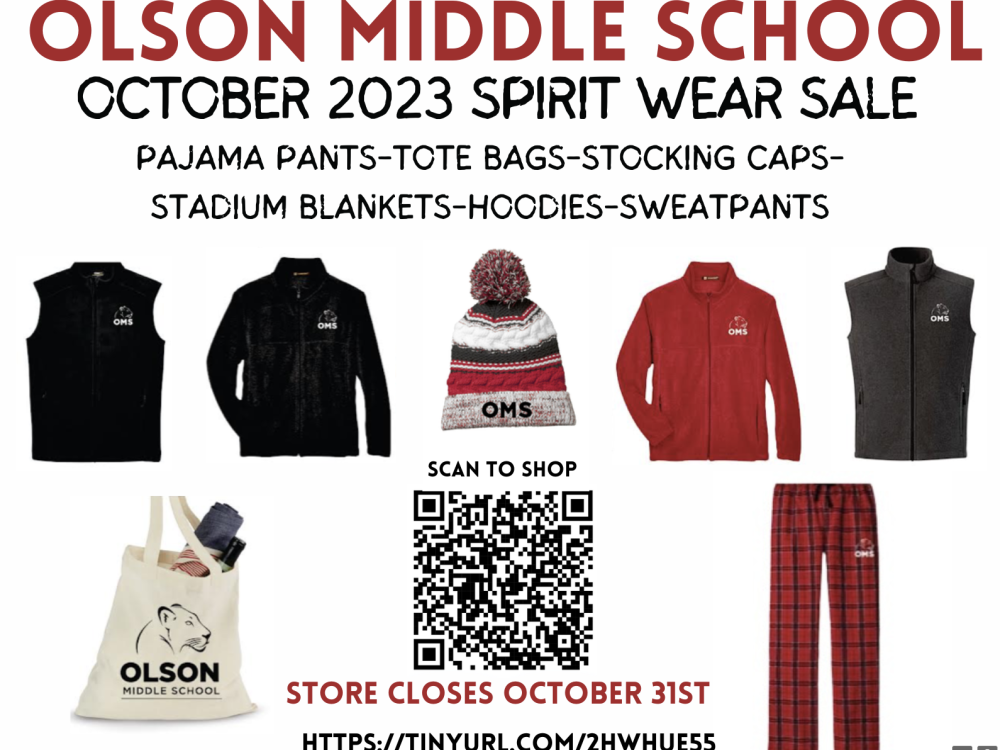 October Spirit Wear Sale!