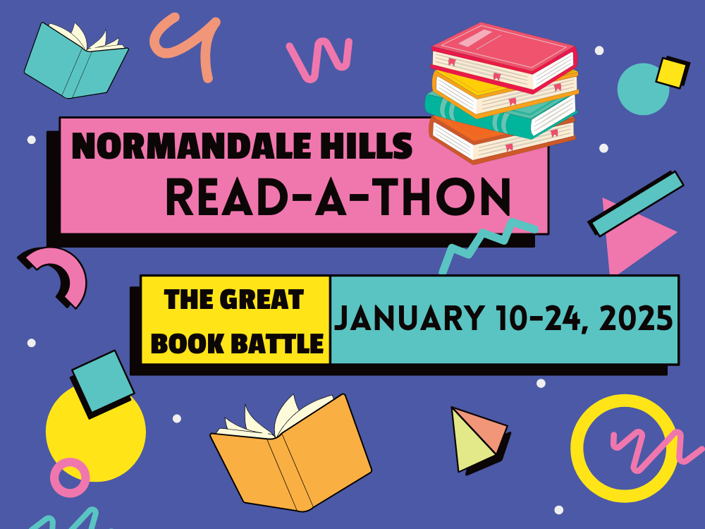 Normandale Hills Read-a-Thon , The Great Book Battle, January 10-24, 2025