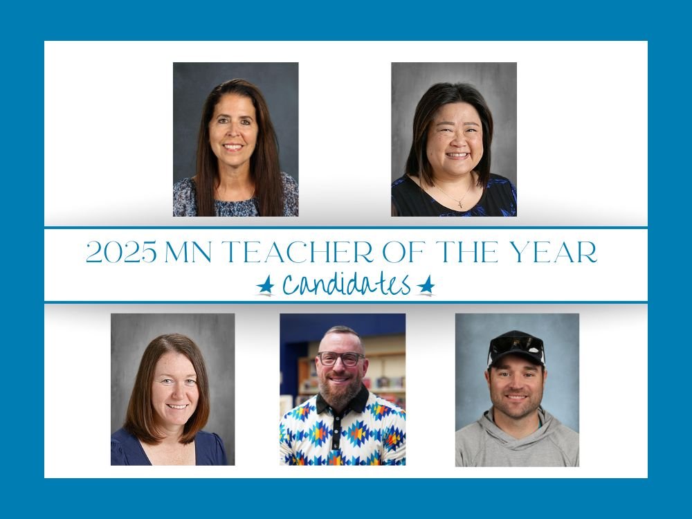 photos of five Minnesota Teacher of the Year candidates
