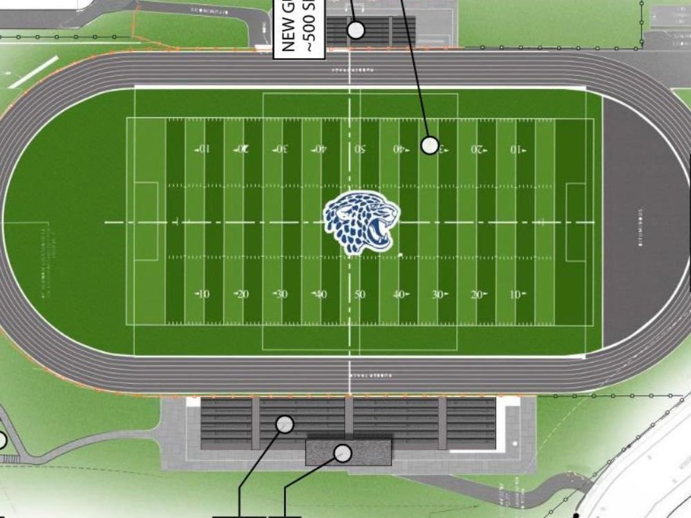 rendering of football field