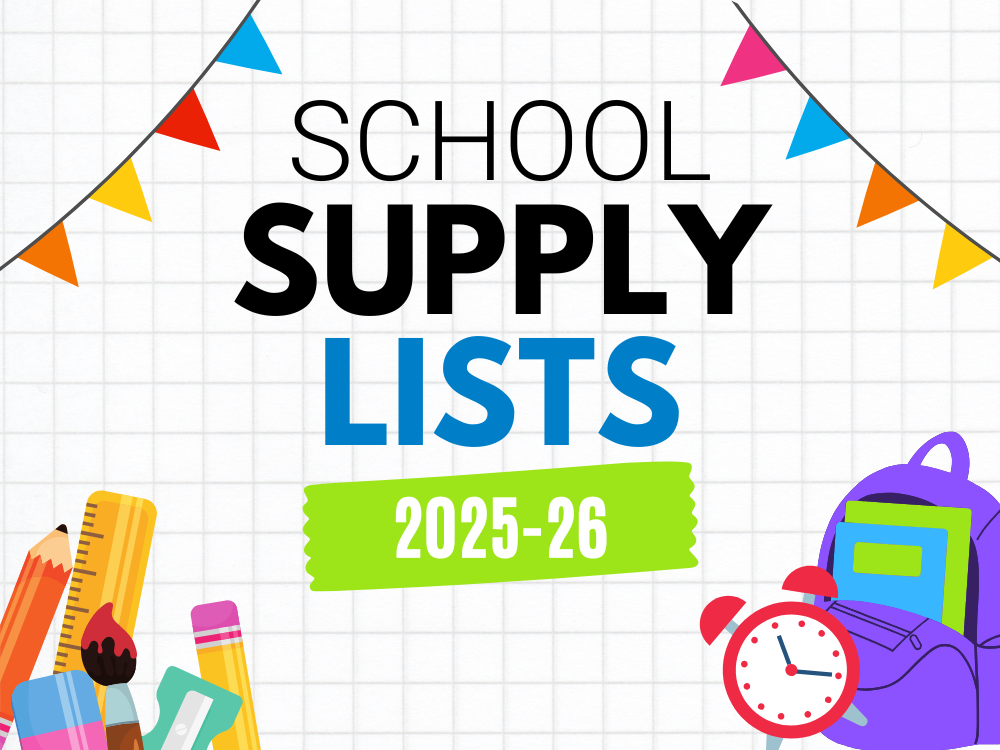 school supply lists 2025-26