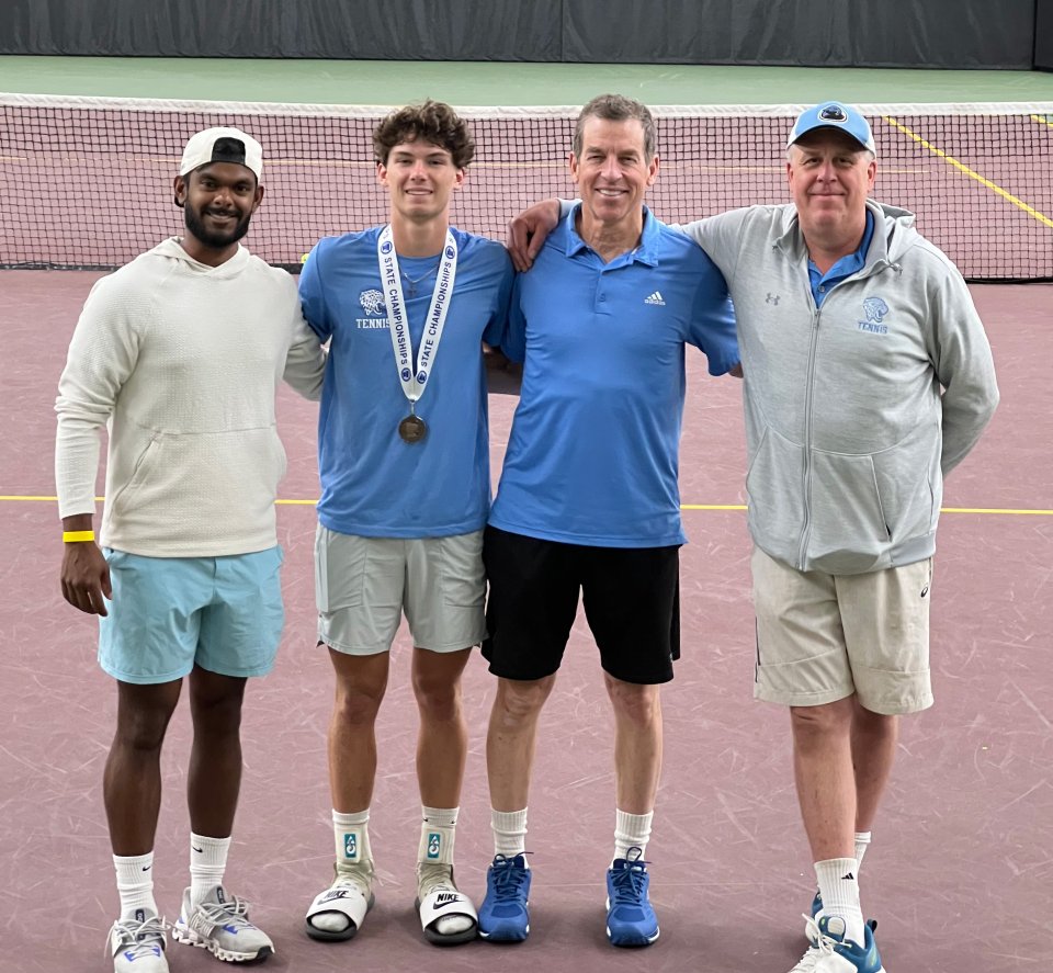 Jefferson boys tennis player Bode Campbell places third at state